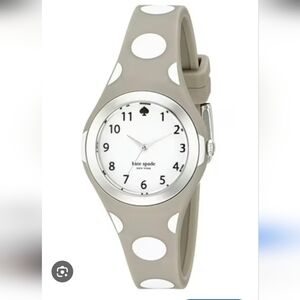 Kate Spade Taupe and White Polka Dot Watch